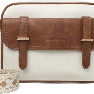 Elegant Small Leather Crossbody Bag for Women - Travel Purse with Shoulder Strap